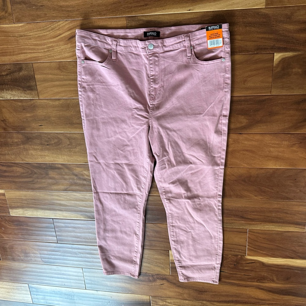 Buffalo David Bitton Old Rose High Waisted Skinny Ankle Jeans size 16